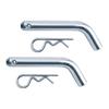 Heavy-Duty Trailer Hitch Pin & Clip with Grooved Head, 5/8-Inch Diameter, Bent Handle Tow Hitch Lock Pin Fits 2-1/2 or 3-Inch Receiver - 2Packs