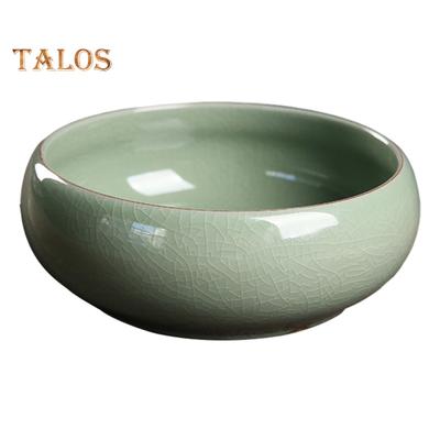 Bowl Lotus Planter Ceramic Retro Lotus Bowl Hydroponic Plants Holder Solid Color Glaze Flower Pot for Aquatic Plants Narcissus Bowl Lotus