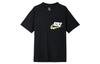 Nike T-Shirts Herren Schwarz Rundhals Mittlere Gerade Passform DJ1344-010