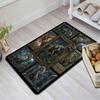 Dinosaur Evolution Pattern Rug Floor Mat for Living Room or Bedroom Soft and Comfortable Carpet a Gift for Birthday and Holiday.