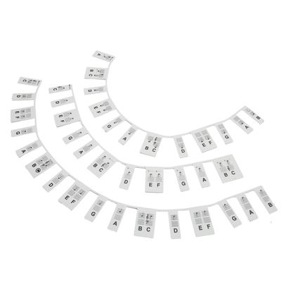 Piano Keyboard Stickers Removable Design 88 Keys Black Waterproof Reusable Silicone Piano Notes