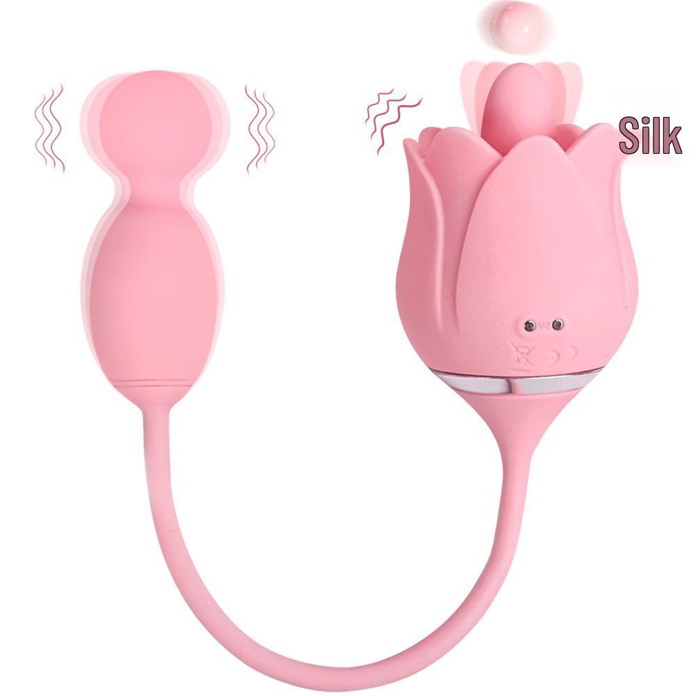 Duoreiso 18-Function Vibrating Tongue-Licking Lotus Flower Adult Toy