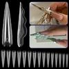 120Pcs Butterfly Shape Nail Extension False Tips Natural Sculpted Ballet Fake Nails Full Cover Press On Nails Diy Nail Supplies