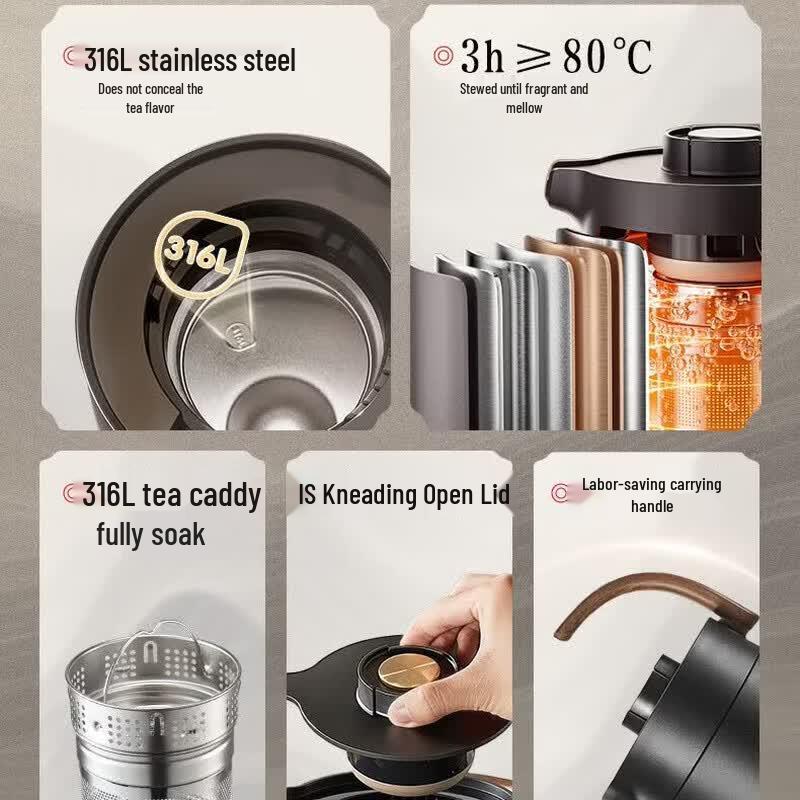 SUPOR 316L Stainless Steel Insulated Tea Kettle