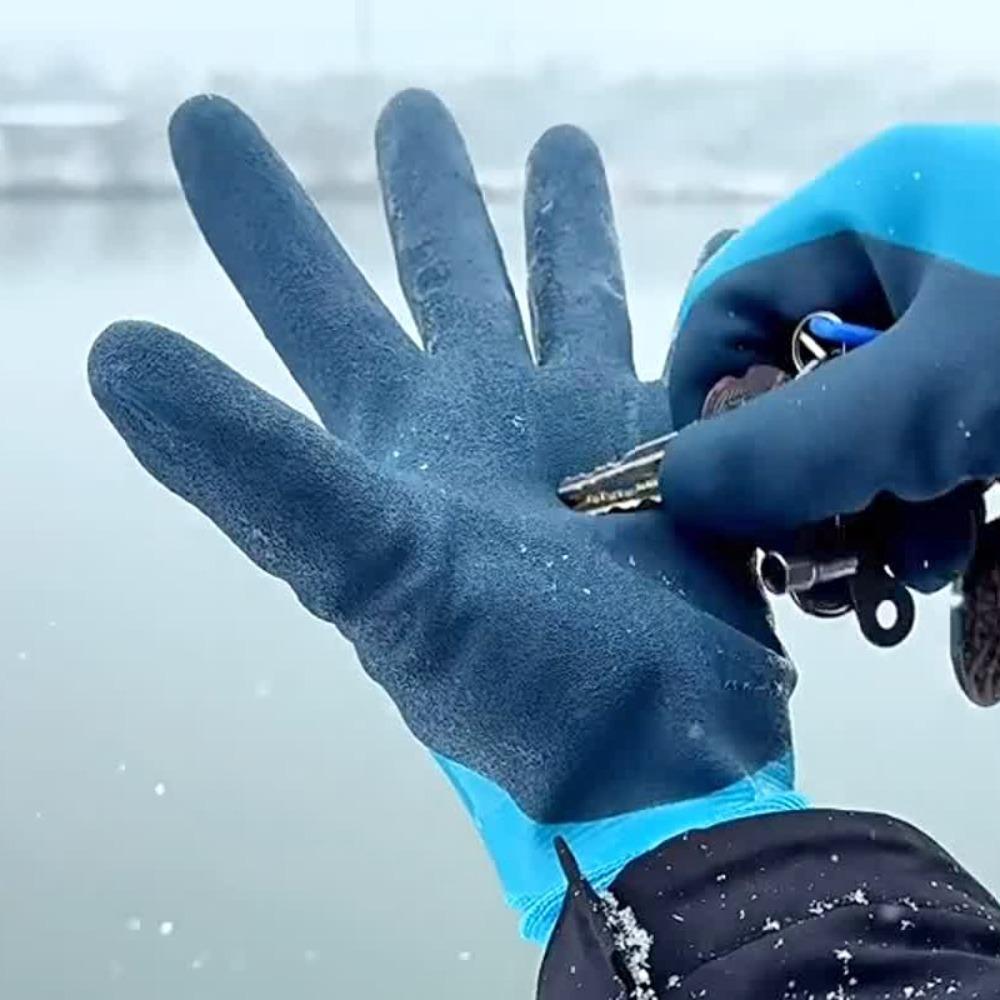 Thermal Gloves Cold Storage Waterproof Fleece Lined Thickened Coated Work Safety Gloves Men Women Riding Motorcycle Windproof