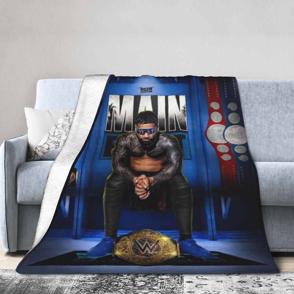 Jey uso yeet Wrestling Wrestler Coperta Multimisura Super Morbida e Calda Coperte Plaid per Divano Divano e Letto