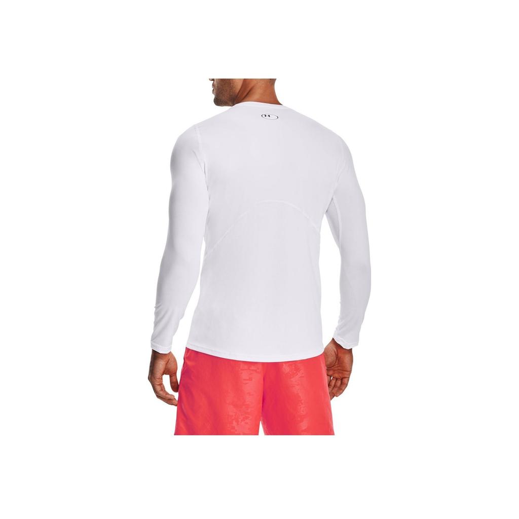 Under Armour Casual Slim Fit Long Sleeve T-Shirt Men Tops White 1361506-100