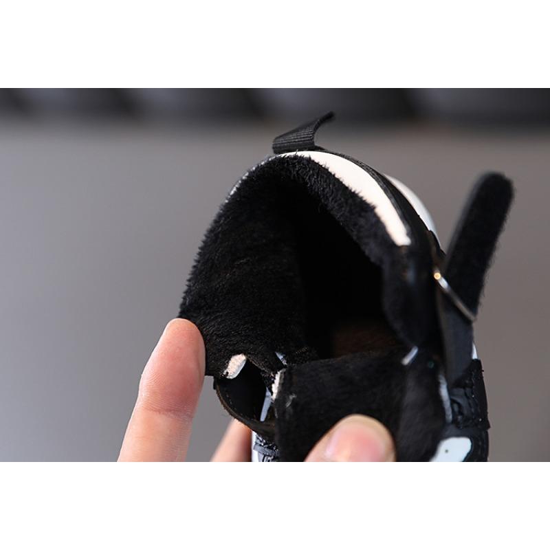 Sports Shoes, Unisex Children's Skateboard Shoes, Winter Cotton Shoes, Korean Style Baby Shoes for Boys and Girls, Soft-Soled Walking Shoes.