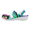 Printed EVA Clogs Women Men Lightweight Breathable Casual Slip On Garden Shoes for Beach Pool Bathroom Home Summer Daily Wear