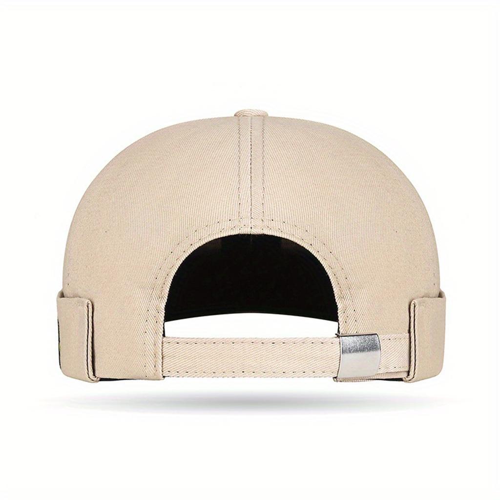 Brimless Hat for Men Women Cotton Classic Solid Color Beanie Beaded Hip Hop Hat for Outside Cycling Riding Activities