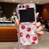 For Samsung Galaxy Z Flip 7 6 5 4 3 Case Cherry Watermelon Fruits Hard Clear Folding Cover For Samsung Z Flip6 Flip5 Flip4 Flip7