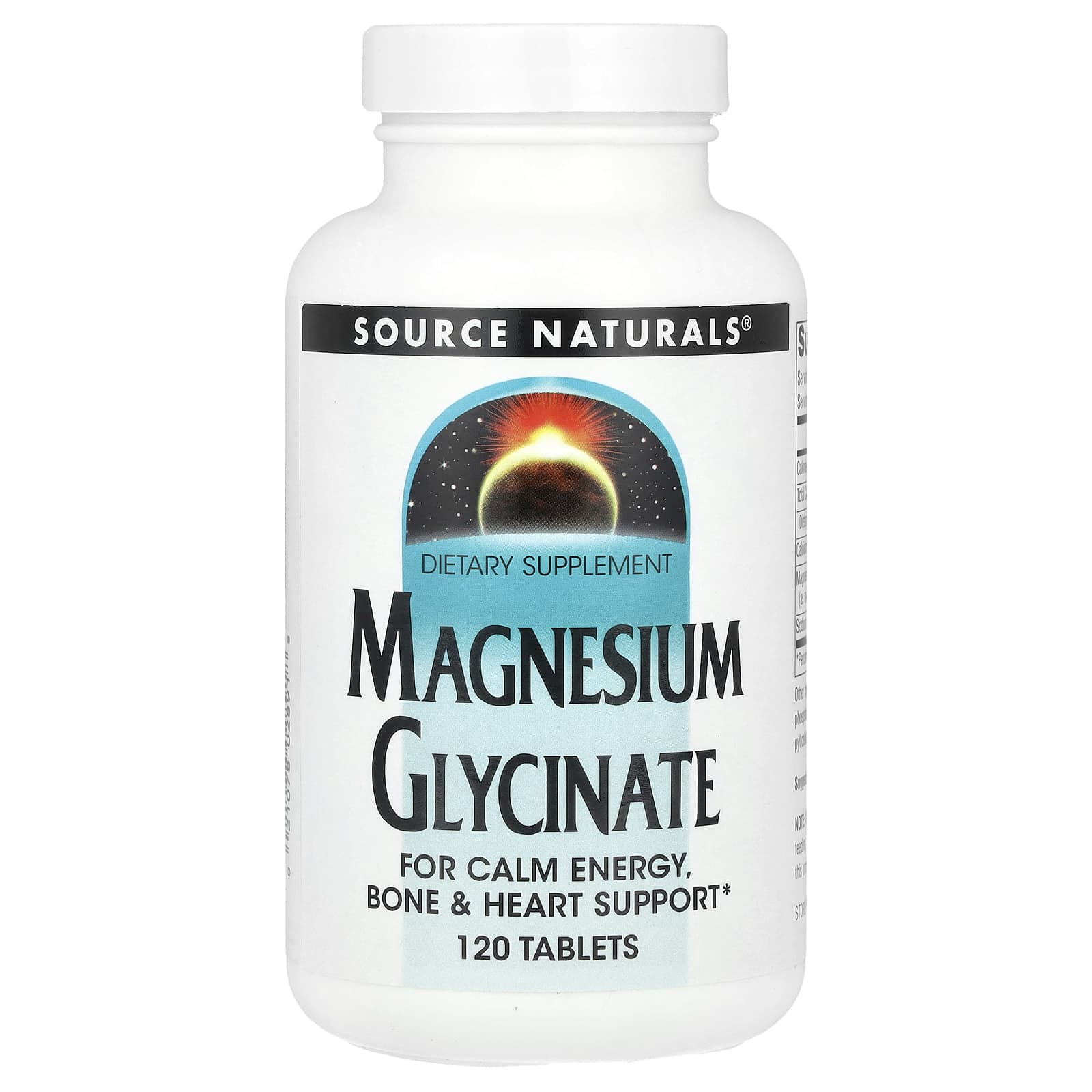 

Source Naturals, гліцинат магнію, 120 таблеток