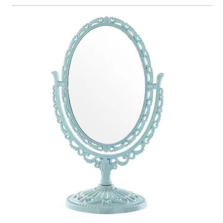 Specchio per Trucco Retro a Forma di Cuore Double-Sided Stile Coreano con Piccolo Design da Tavolo Europeo