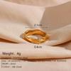 Women's Fashion Twist Stainless Steel Index Ring