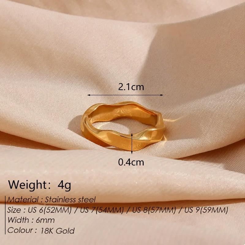 Women's Fashion Twist Stainless Steel Index Ring