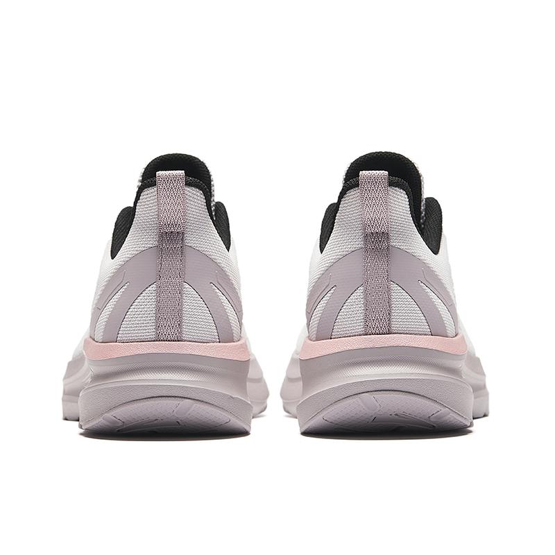 Anta Comfortable Cushioning Non-Slip Durable Low-Top Casual Running Shoes Women sneaker Gray Purple 122435505R-5