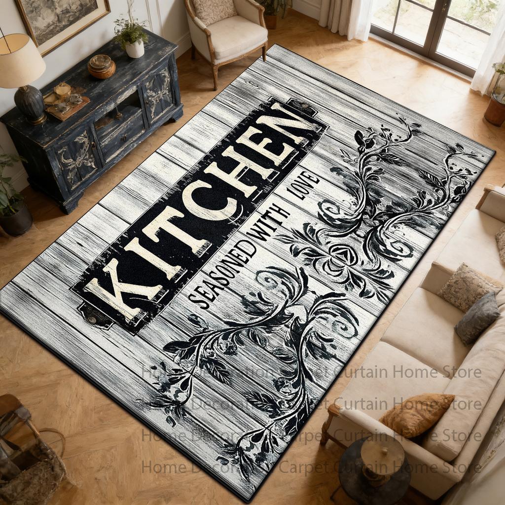 Barber Shop sign Pattern Carpet Black Living Room Bedroom Household Items Room Sofa Floor Mats Doormat Anti-slip Rug lounge