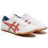 Onitsuka Tiger Men's Machu Racer White Orange Fabric Lace-Up Sneakers 1183A858-101