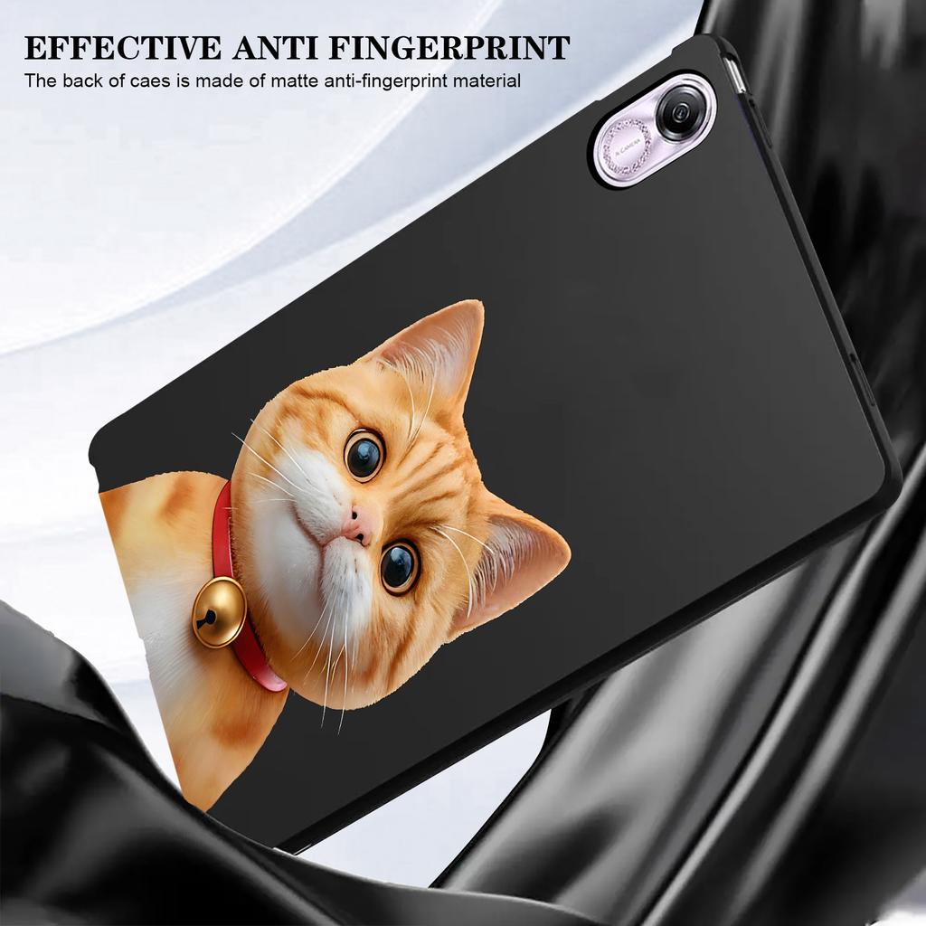 Cartoon Puppy Cat Soft Black TPU Protective Case For Honor Pad X8A Pad9 Shockproof Cover Tablet Cases For Huawei MediaPad T5 T10s MatePad SE Air