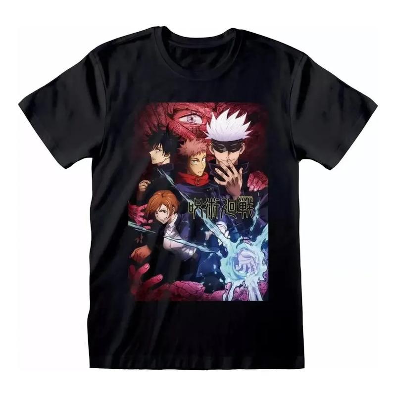 Camiseta Jujutsu Kaisen Com Estampa De Anime, Casual, M S