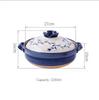Ceramic Casserole Japanese Clay Soup Pot Hand Painted Arabesque Cookware Stew Pot Kitchen Home Small Saucepan Cooking Supplies