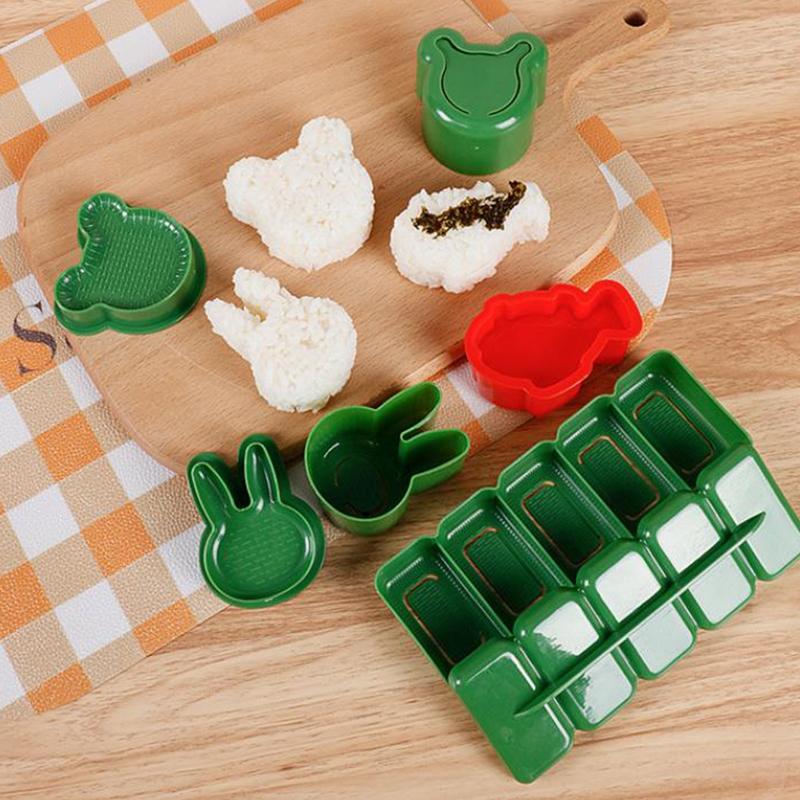 1Pc Cute Sushi Tools Onigiri Molds Rabbit Animal Shape Sushi Kids Rice Mashed Potato Pumpkin Mash Baking Supplies Kitchen Gadget