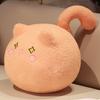 35cm Cuddly Kitten Plushie Toy Soft Round Animal Balls Lovely Doll Stuffed Cat Pillows For Kids Birthday Gift For Baby Accompany