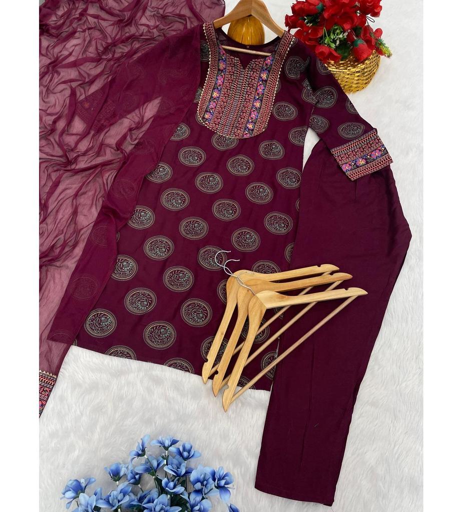 Women Rayon Kurti Salwar Kameez Bollywood Party Wear Designer Ethnic Wear Salwar Suit Dress