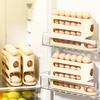 Transparent Slide Egg Storage Box 4-layer Ladder Egg Box Storage Refrigerator Side Door Large Capacity Automatic Egg Roller