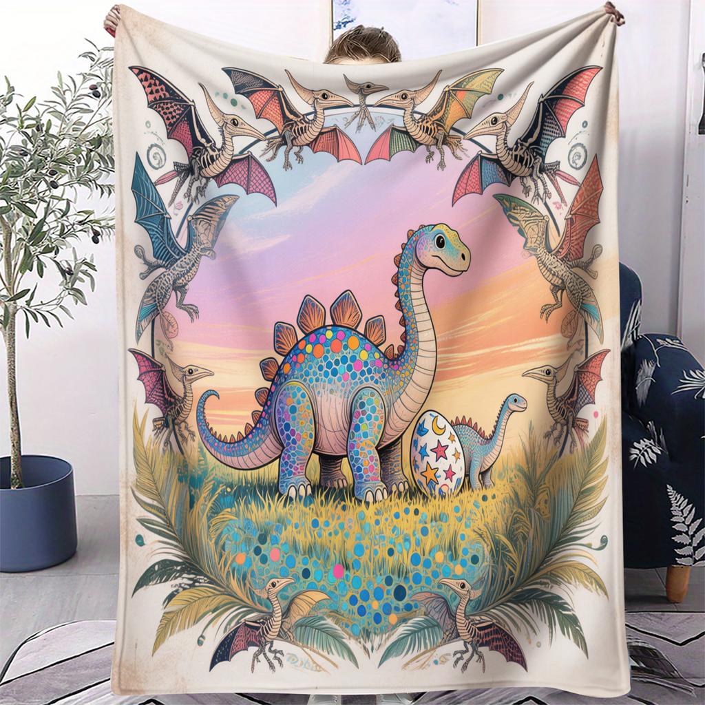 T-Rex Approved Cuddles Print Blanket Warm Comfortable Flannel Blanket Suitable for Bedrooms,Sofas, Beds,Chairs