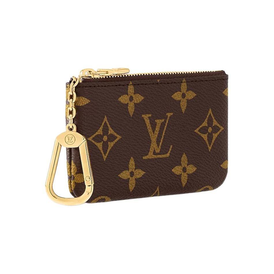 Portachiavi Louis Vuitton Tela Monogram Marrone Pochette da Donna M62650
