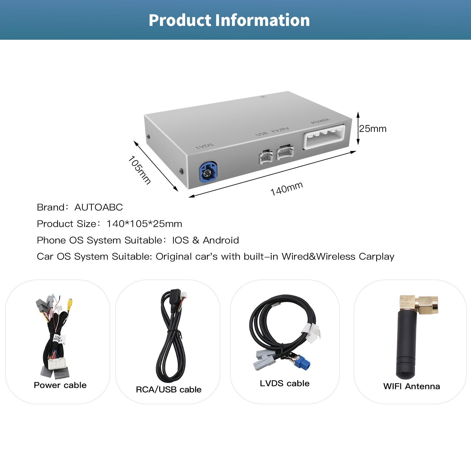 

Беспроводной модуль Android Auto Carplay для Honda Accord LX, 2018 10-го поколения INSPIRE поддерживает камеры OEM и сторонних производителей,