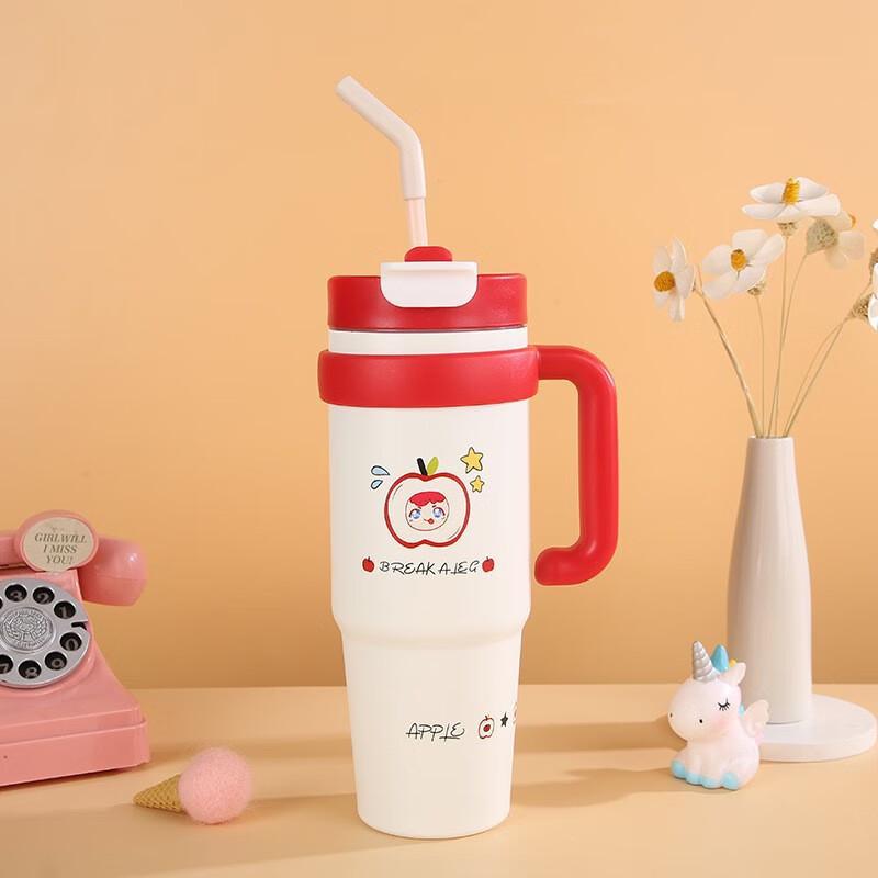 MRSIKEY 316 Double-Drink Straw Insulated Tumbler