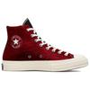 Beyond Retro X Converse Chuck 70 High Color Block - Velvet Unisex Sneakers Red Black Egret A03266C