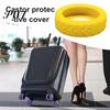 Contoured Silicone Cover Luggage Wheel Covers Mute Anti-scratch Suitcase Protector Protection Castor Sleeves for Traveling Easily Identifiable