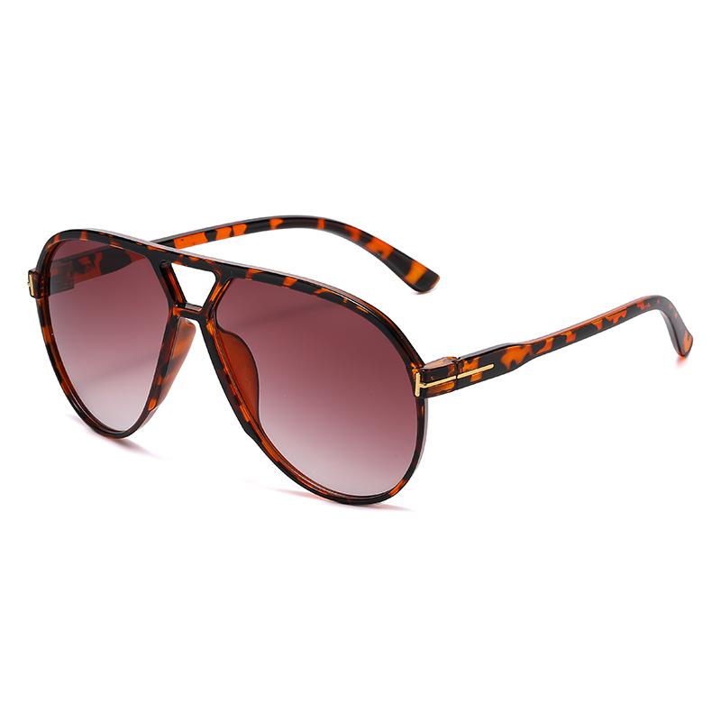 Letter T Double Beam Large Frame Toad Mirror  New Retro Sunglasses Pilot Sunglasses Sunglasses Sunglasses JH30