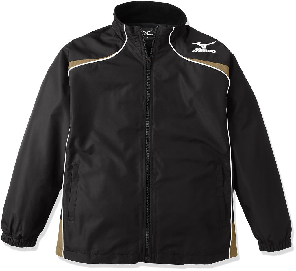 Mizuno Basketball Windbreaker Black X Gold X Size 140 To Japanese Size Shirt, Junior, W2JE6901, White, (equivalent 140)
