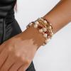 Popular 5-Piece Bohemian Faux Pearl Beaded Bracelet Set