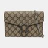 [Pre-Owned] Dionysus Woc Chain Tiger Head Clasp Logo Red Lining Canvas Wallet Crossbody Shoulder Bag - Very Good #EI7U6H