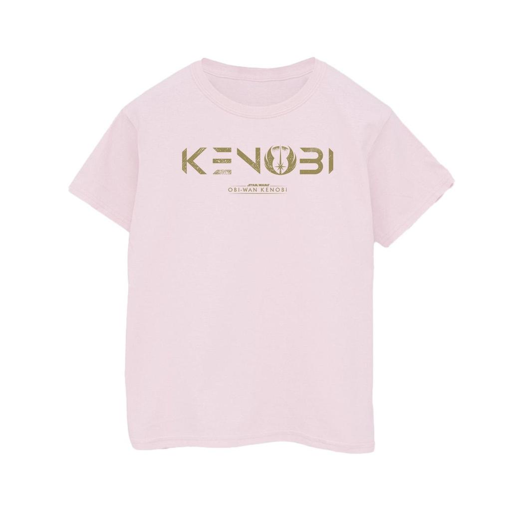 STAR WARS Damen/Damen Obi-Wan Kenobi Logo Baumwolle Boyfriend T-Shirt