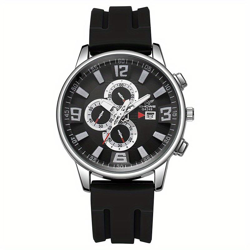 

1pc three eye watch men s quartz watchsportswatch men s, suitable formen and young students, holiday birthday gift - no gift box