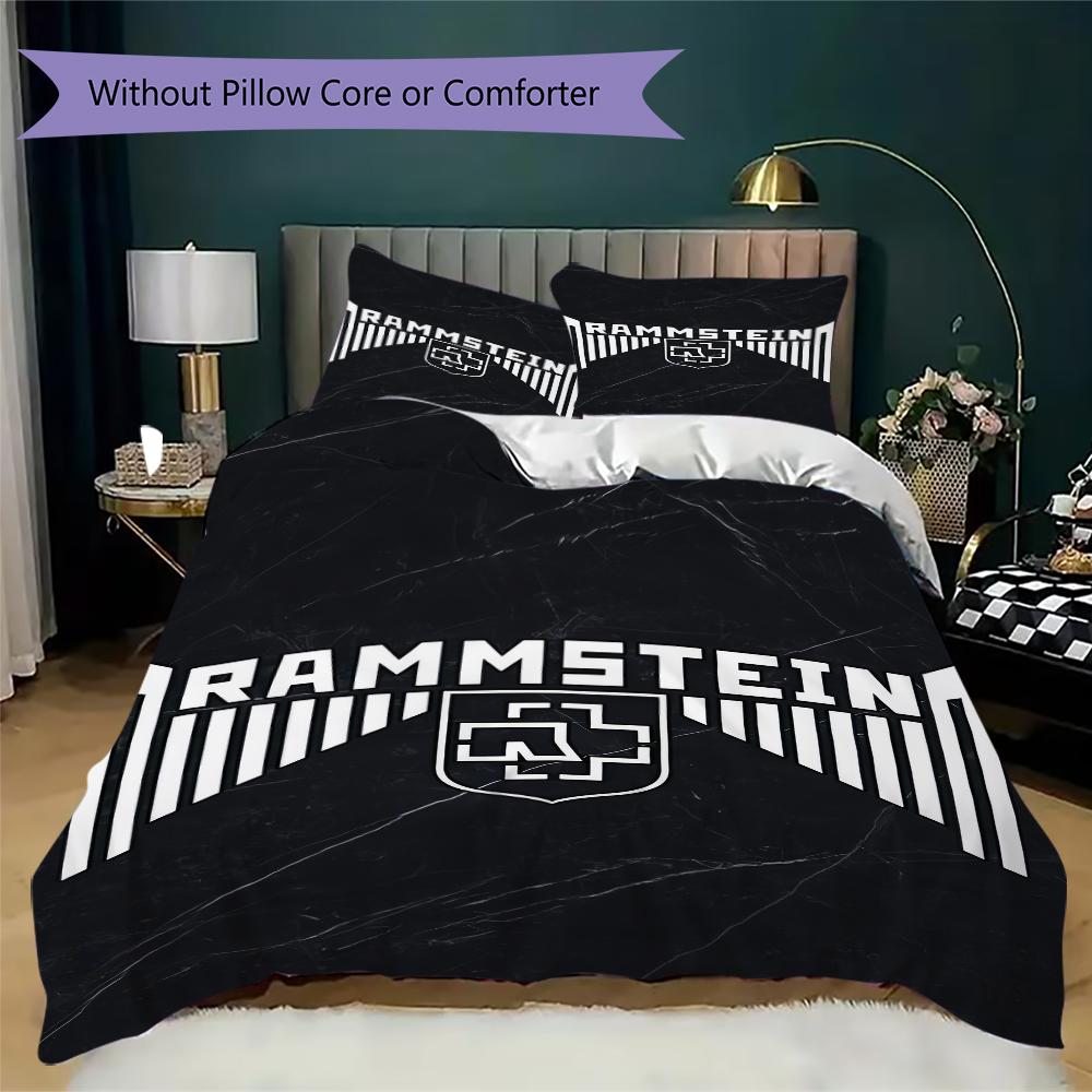 Rammstein German Industrial Metal Band Bedding Without Core 1 Duvet Cover 2 Pillowcase Without Core Soft And Comfortable