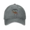 Breathable Dad Hat Curved Brim Distressed Hat Vintage Camel Print Baseball Cap  For Men Women