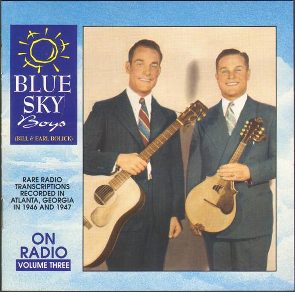

CD BLUE SKY BOYS - On Radio 3 CCCD0145 Copper Creek Re 1997 US Country Used