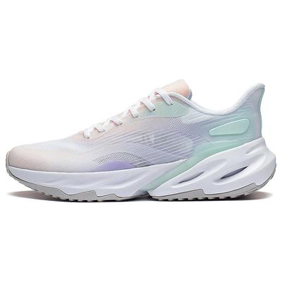 Pantofi de alergare Li Ning Yuedong 2.0 cu absorbție a șocurilor, antiderapanți, rezistenți la uzură, cu profil jos, pantofi sport pentru femei, alb/albastru ARST030-1