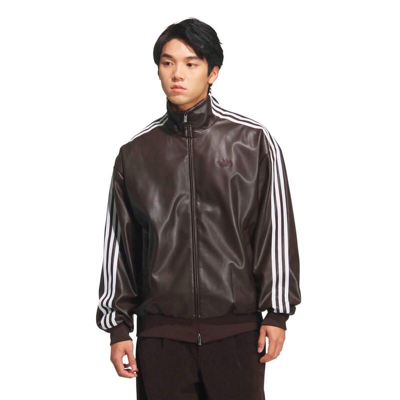 Adidas Originals Unisex Pleather 3-Stripes Track Jacket KQ5473 A/M