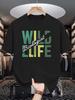WILD LIFE BIOLOGIST  Summer Short-sleeved Unisex T-Shirts, Fashionable and Trendy Printed  Bottoming Shirts, Male Teenagers' Spring and Summer Round N