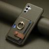 Ring Holder Leather Wallet Case for Samsung Galaxy S24 Ultra S25 Plus S23 FE S22 A06 A16 A36 A56 A15 A35 A55 Card Solt Cover