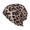 Fashion Leopard Beanies Cap for Men Women Vintage Knitted Warm Dual-use Skullcap Snood Casual Riding Windproof Pullover Hat