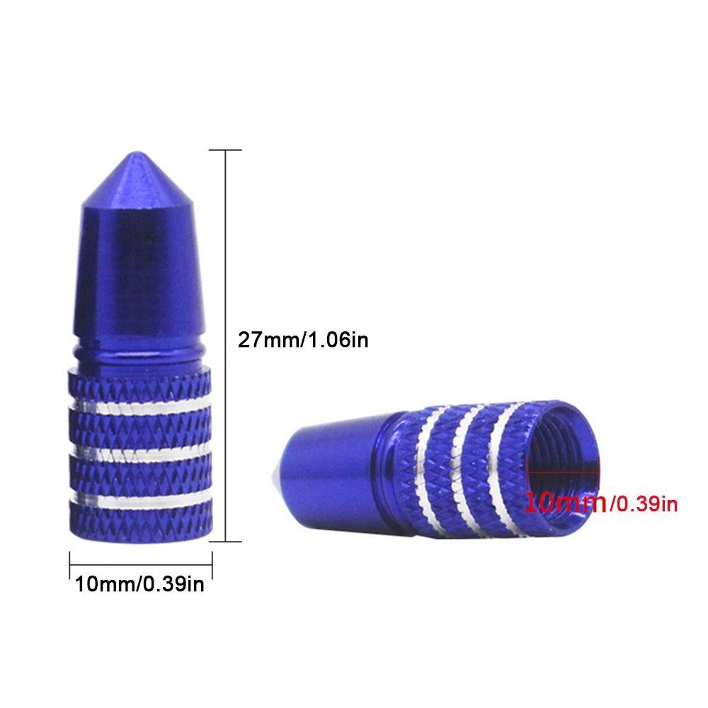 4pcs Aluminum Anodized Tire Valve Caps Motorcycle Electric Vehicle Valve Core for Car SUV Truck